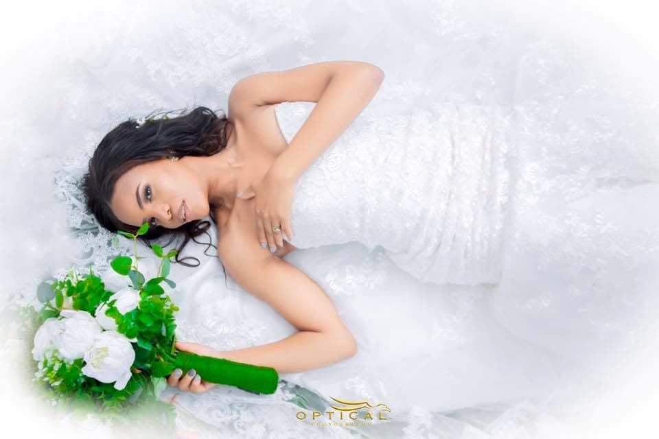 Outdoor wedding portrait in Malawi